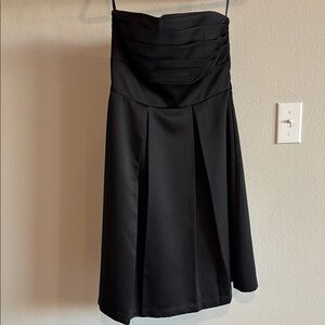 White House Black Market Strapless Black Dress